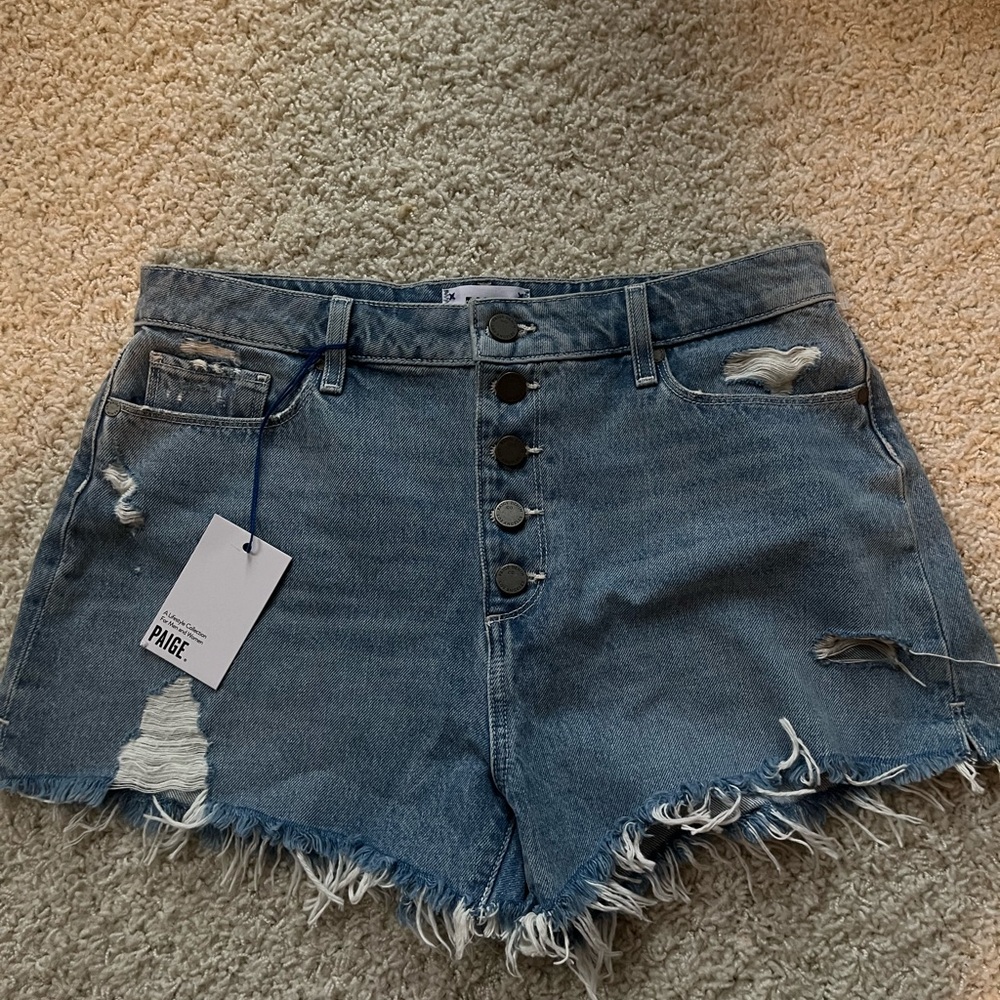 Paige margot denim shorts